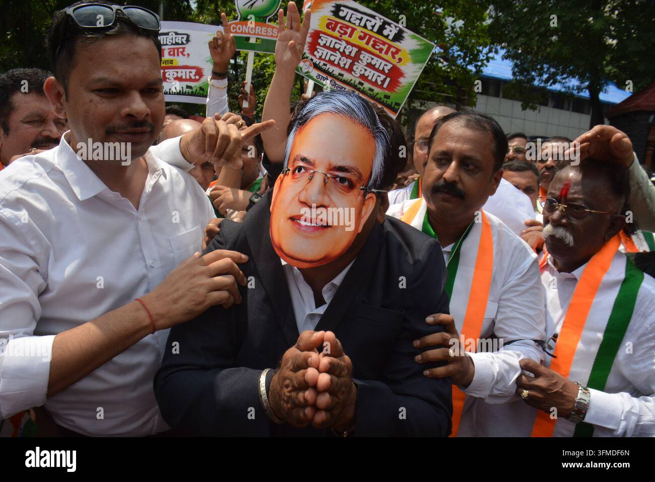 Mumbai-India-29 settembre 2026: rapporti su presunte irregolarità nel processo SIR, il Congresso ha organizzato una protesta contro la Commissione elettorale dell'India Foto Stock