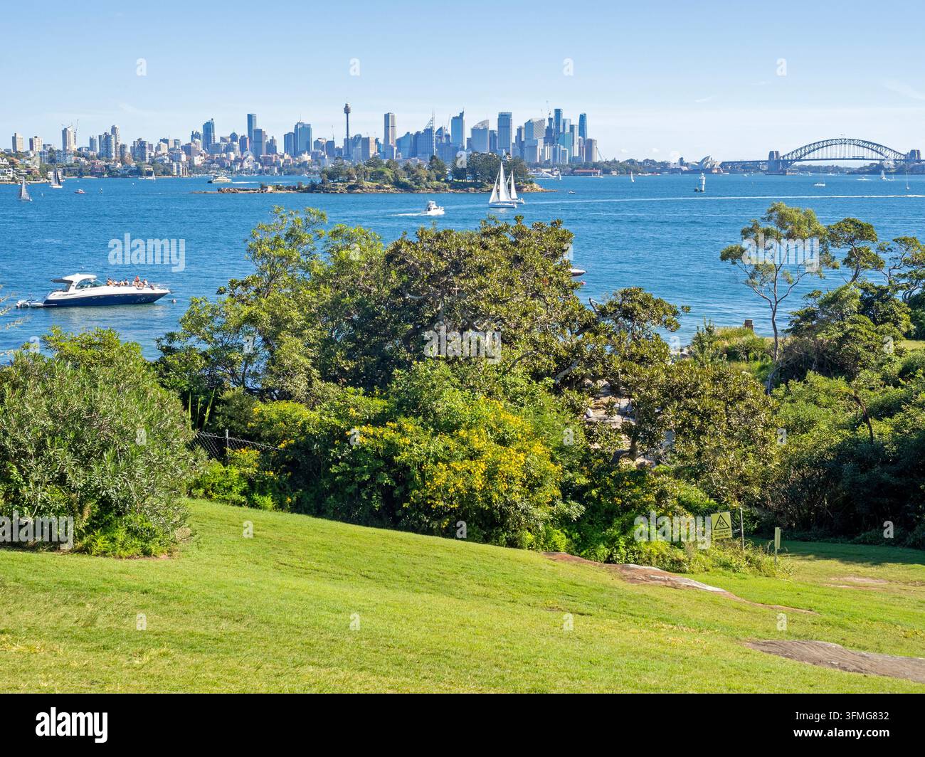 Vista sul Sydney Harbour dal Nielsen Park Foto Stock