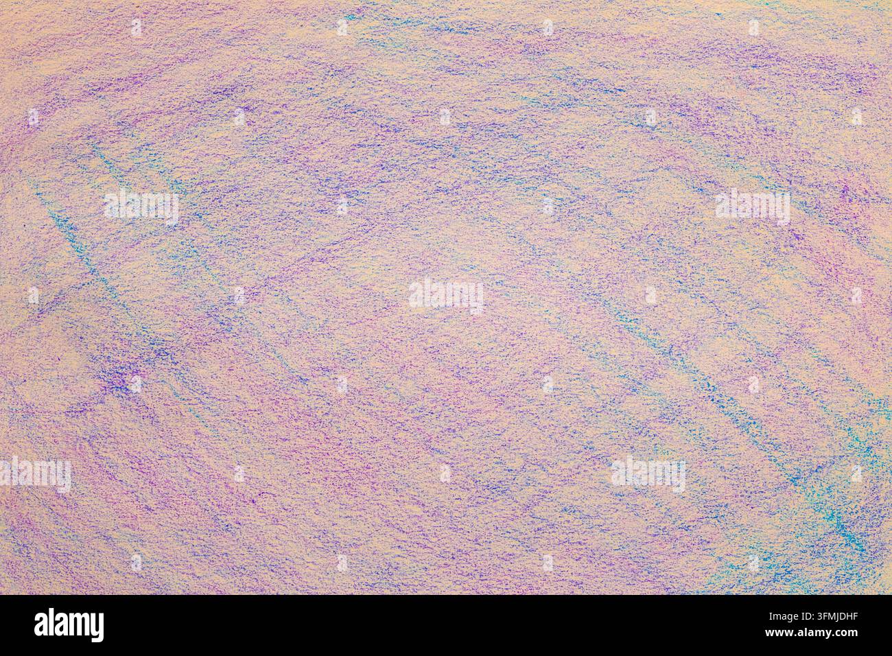Texture di pastello pastello morbido su carta, sfondo astratto con toni sottili di viola e blu Foto Stock