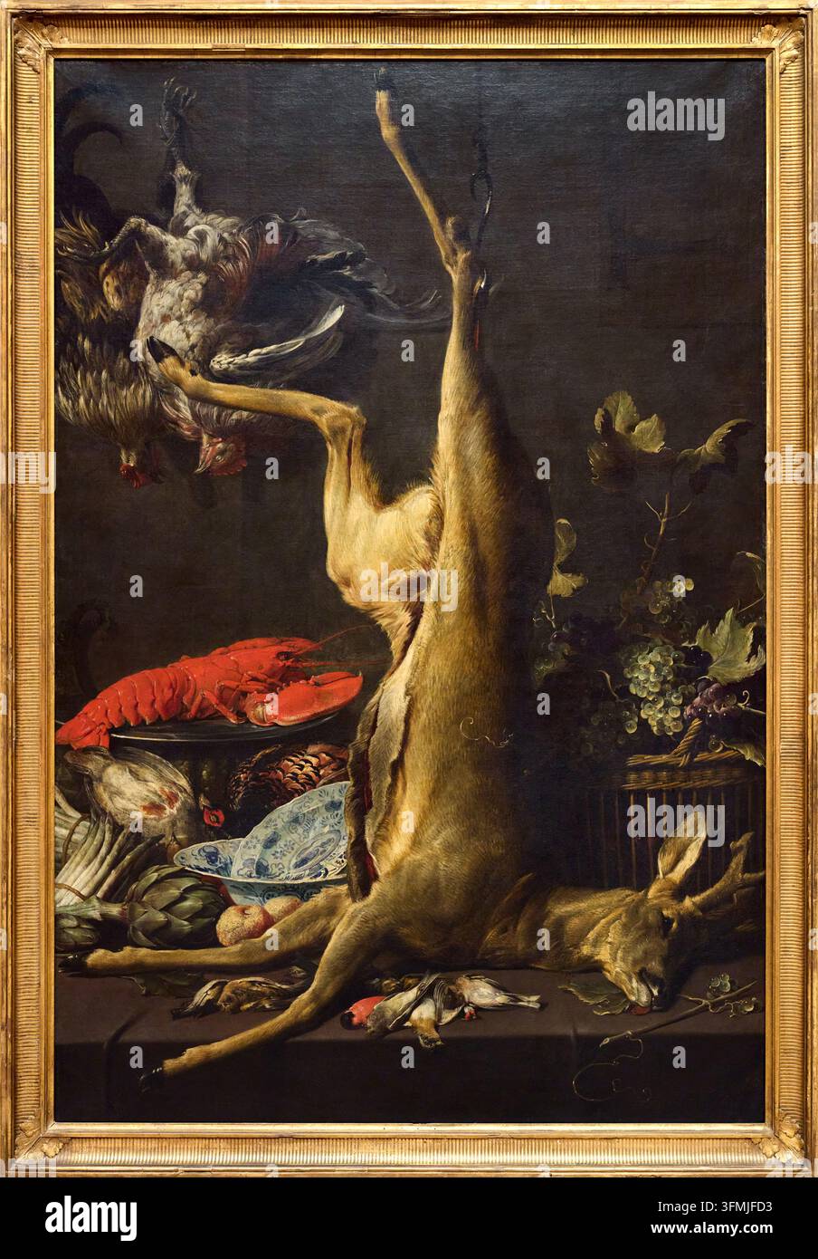 Natura morta con capriolo, Frans Snijders (Anversa 1579 - 1657), Musée Old Masters Museum, Bruxelles, Belgio Foto Stock