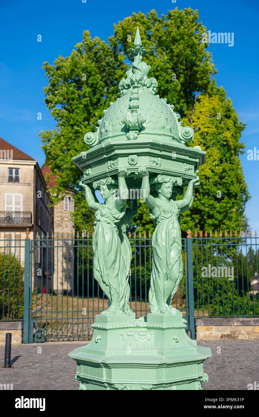Francia, Haute-Marne, Saint-Dizier, fontana Wallace Foto Stock