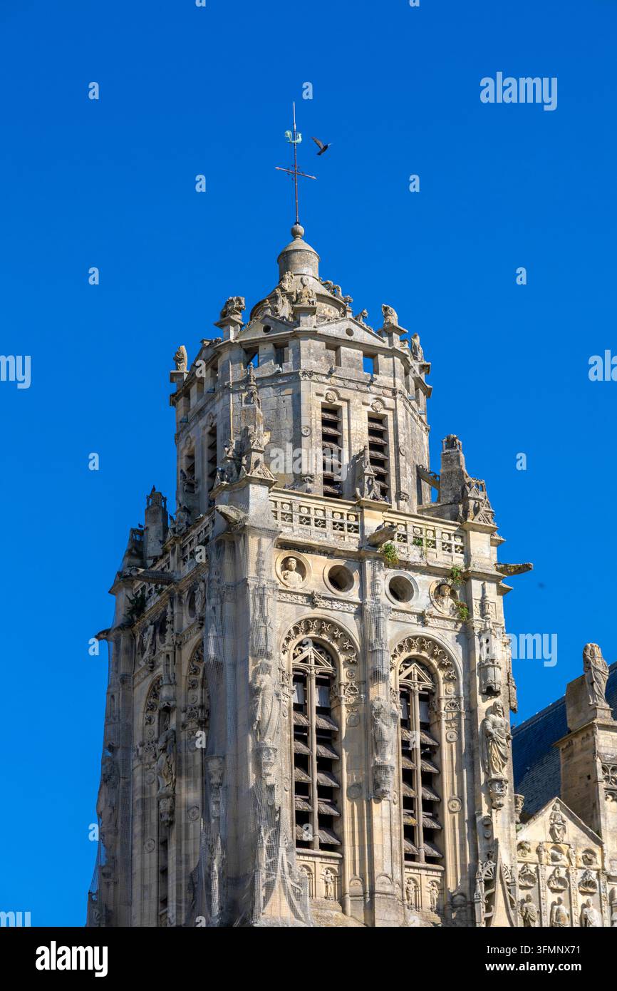 Francia, Normandia, Eure, Gisors, Chiesa di Saint-Gervais-Saint-Protais Foto Stock