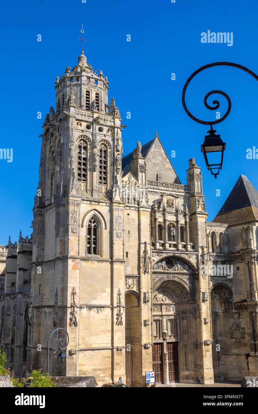 Francia, Normandia, Eure, Gisors, Chiesa di Saint-Gervais-Saint-Protais Foto Stock