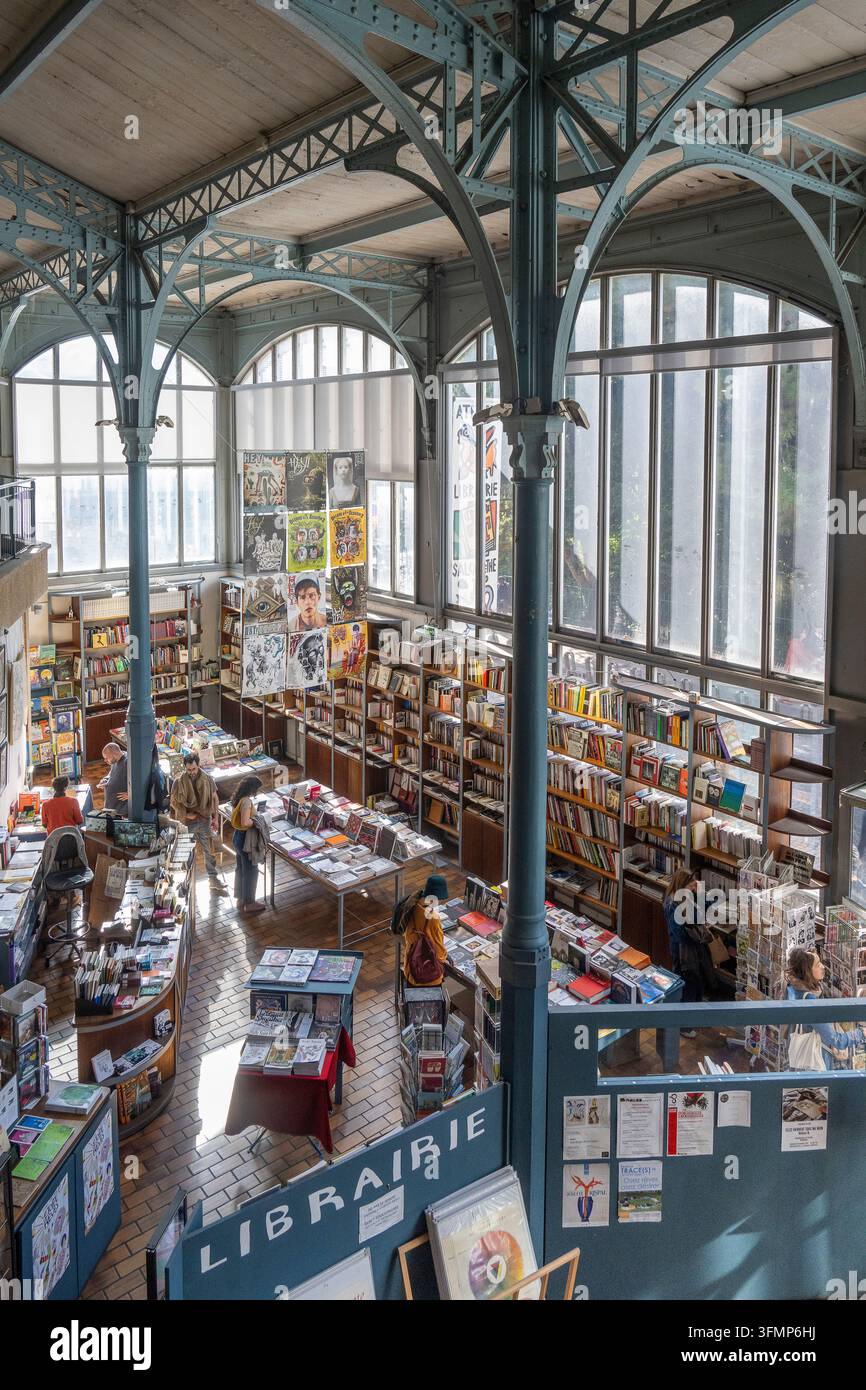 Francia. Parigi. 18° arrondissement. Montmartre. La Halle Saint Pierre, ai piedi di Montmartre, è uno spazio espositivo dedicato all'art brut e na Foto Stock
