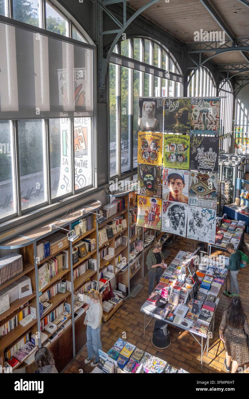Francia. Parigi. 18° arrondissement. Montmartre. La Halle Saint Pierre, ai piedi di Montmartre, è uno spazio espositivo dedicato all'art brut e na Foto Stock