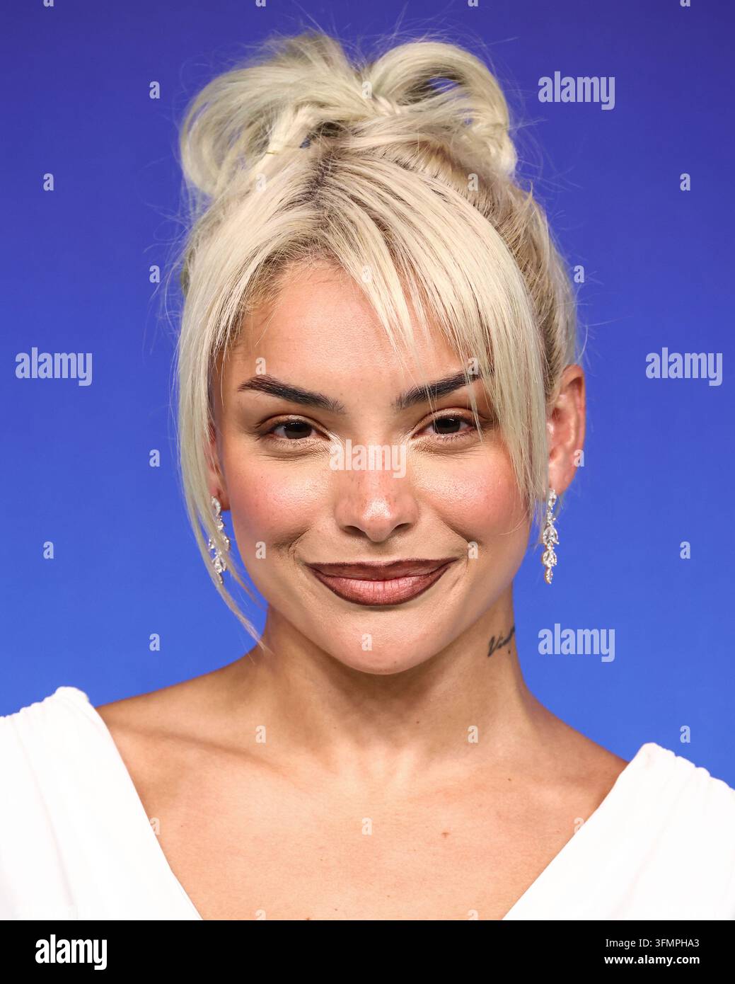 LOS ANGELES, CALIFORNIA, USA - 27 SETTEMBRE: Gabriela Barra arriva ai MTV Video Music Awards (VMAs) del 2026 che si svolgono al Peacock Theater di L.A. Live il 27 settembre 2026 a Los Angeles, California, Stati Uniti. (Foto di Xavier Collin/Image Press Agency) Foto Stock