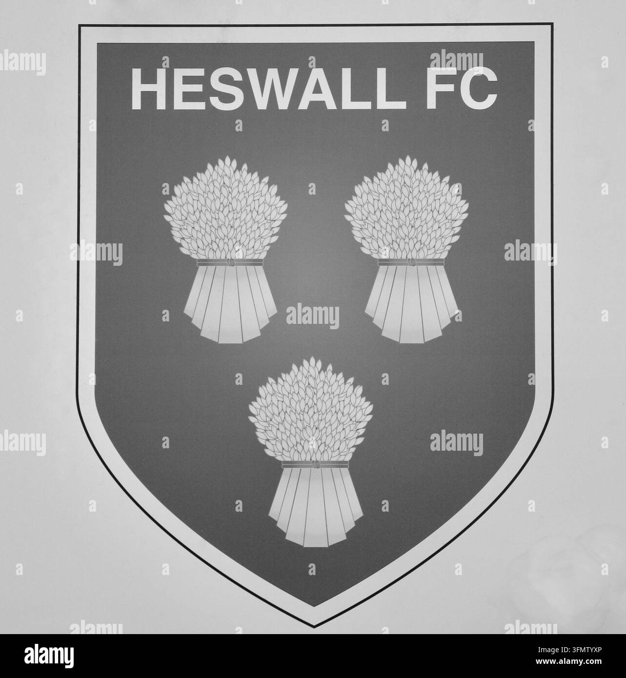 Heswall FC sulla penisola di Wirral, Merseyside, Regno Unito, Europa. Foto Stock