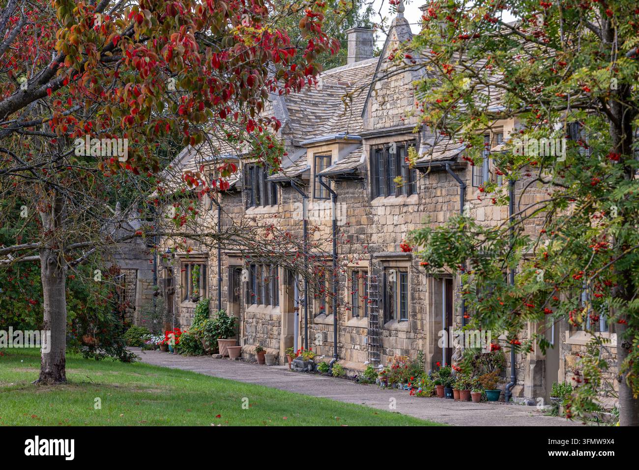 Filiera di cottage a Stamford Foto Stock