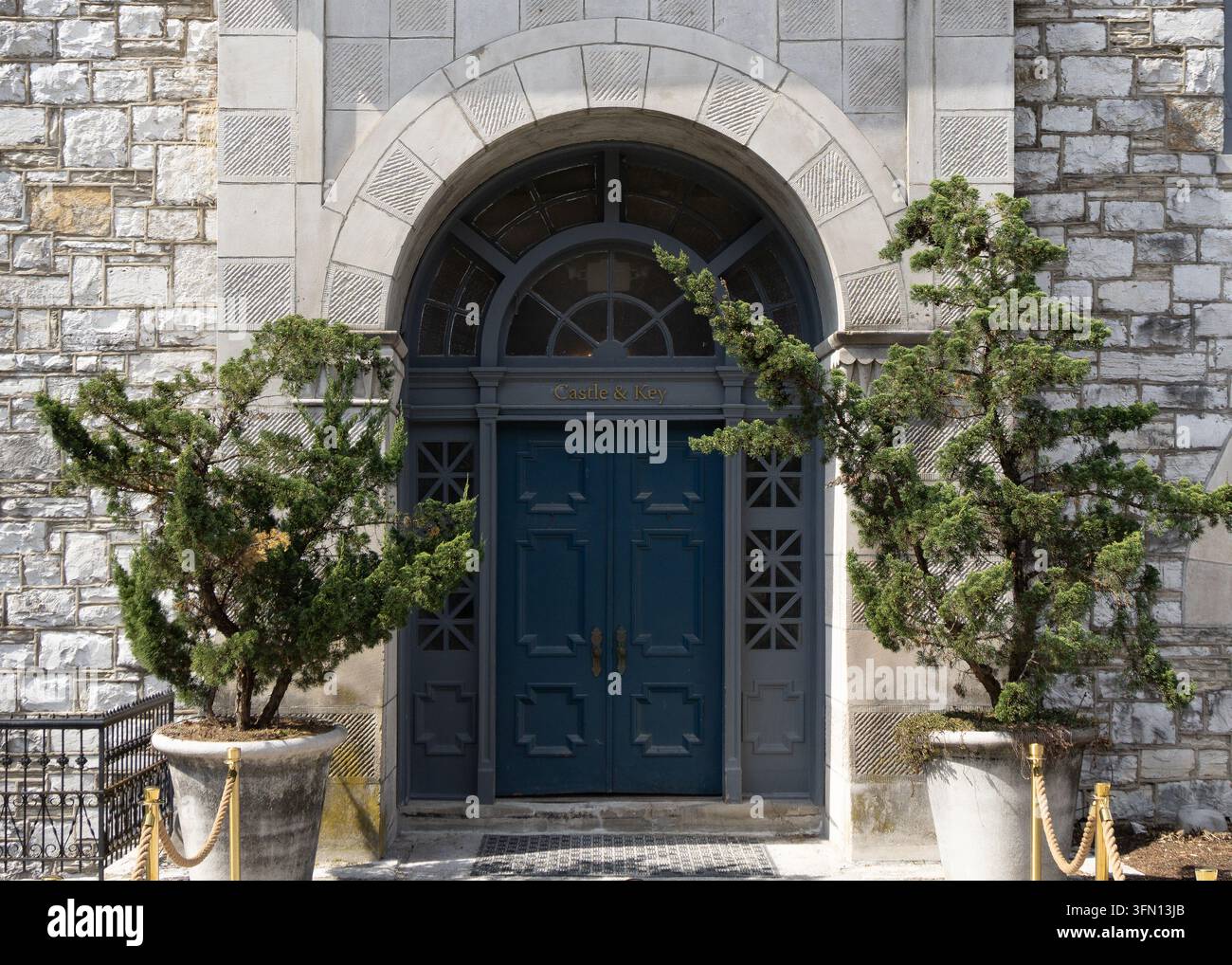 La Castle and Key Distillery si trova nella storica proprietà originale della Old Taylor Distillery Company risalente al 1887. Foto Stock