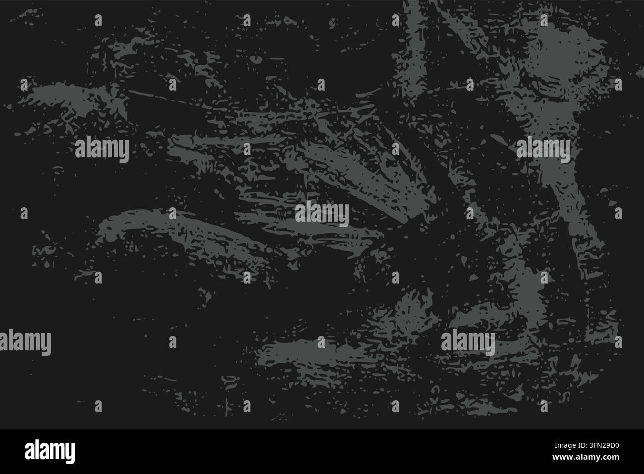 Texture astratta scura con una superficie distesa e consumata con motivi irregolari di carbone e dettagli macchiati. Perfetto per il design grafico urbano Illustrazione Vettoriale