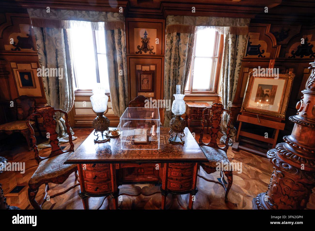 CASTELLO DI MIRAMARE ITALIA Foto Stock