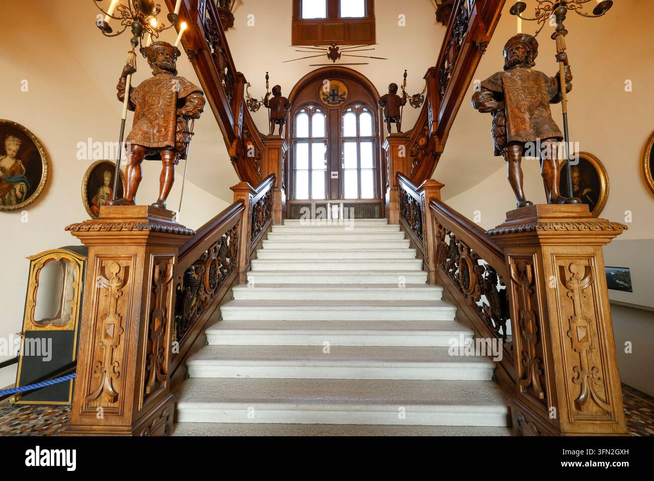 CASTELLO DI MIRAMARE ITALIA Foto Stock