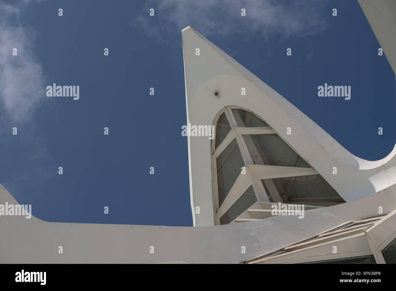 Architettura del museo della scienza Prince Felipe a Valencia, Spagna Foto Stock