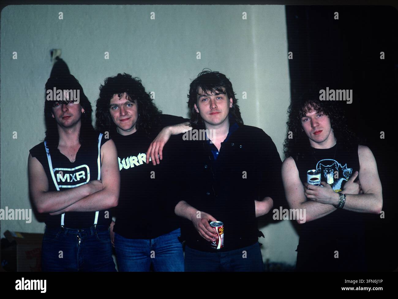 CHICAGO, ILLINOIS - 19 APRILE 1986: Tank fotografato all'Aragon Ballroom di Chicago, Illinois il 19 aprile 1986.© Gene Ambo Foto Stock