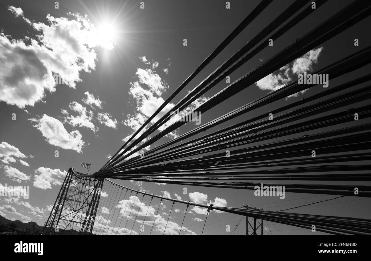 Ponte e parco di Royal Gorge Foto Stock