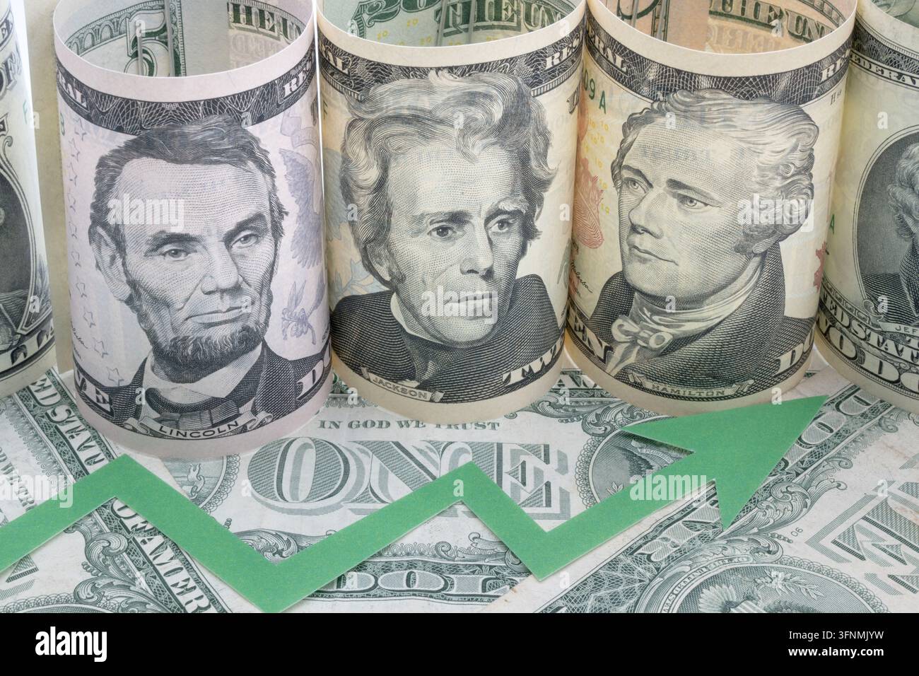 Tasso di cambio del dollaro USA nel 2027. Foto Stock