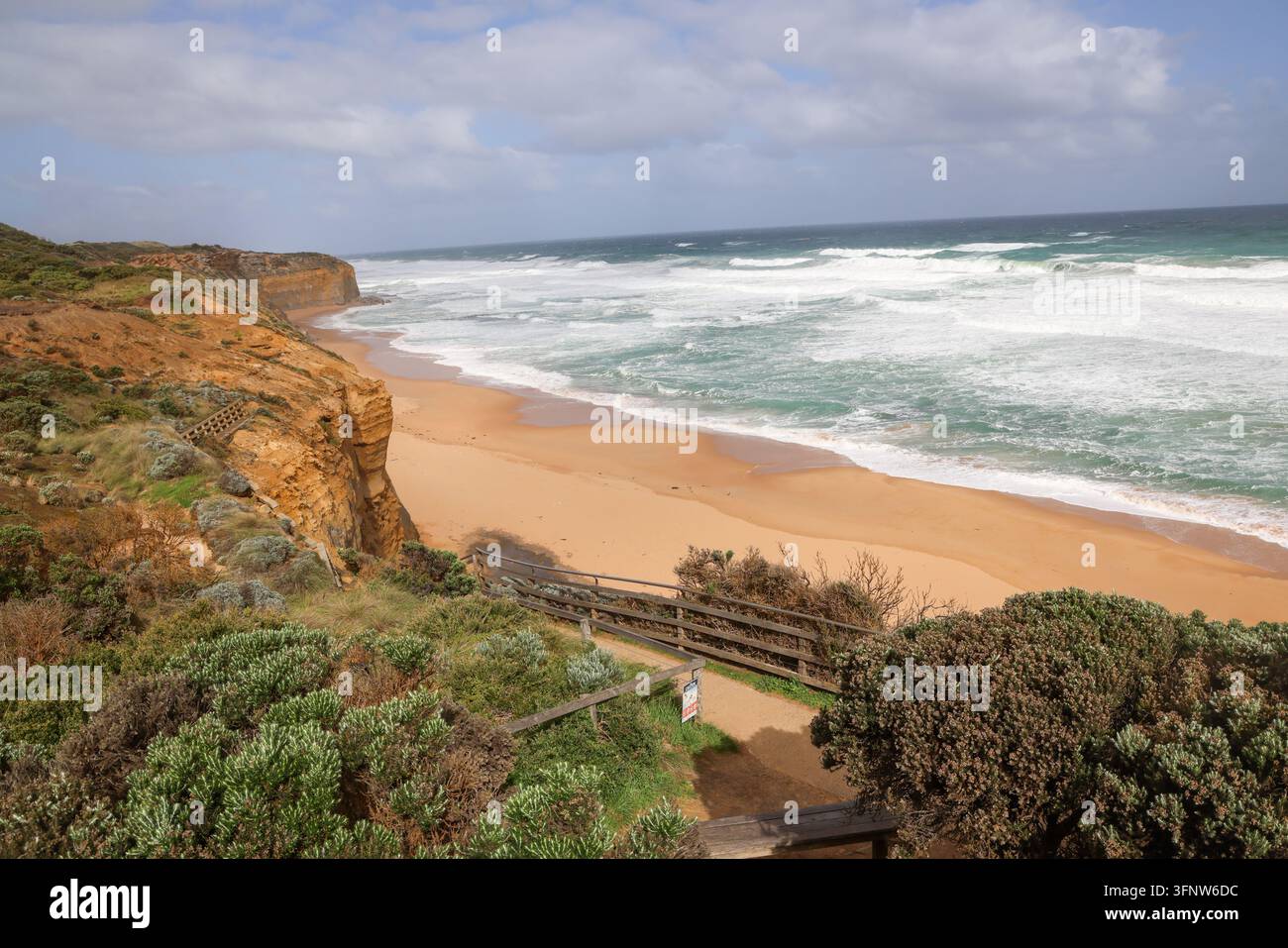 Ai Gibson Steps nel parco nazionale di Port Campbell, Victoria Foto Stock