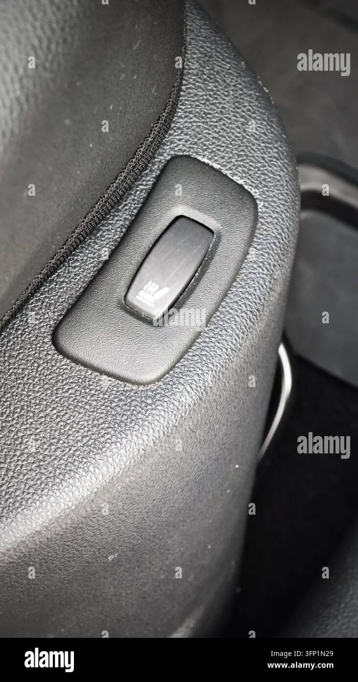 Vista interna di una Renault Clio R.S Foto Stock
