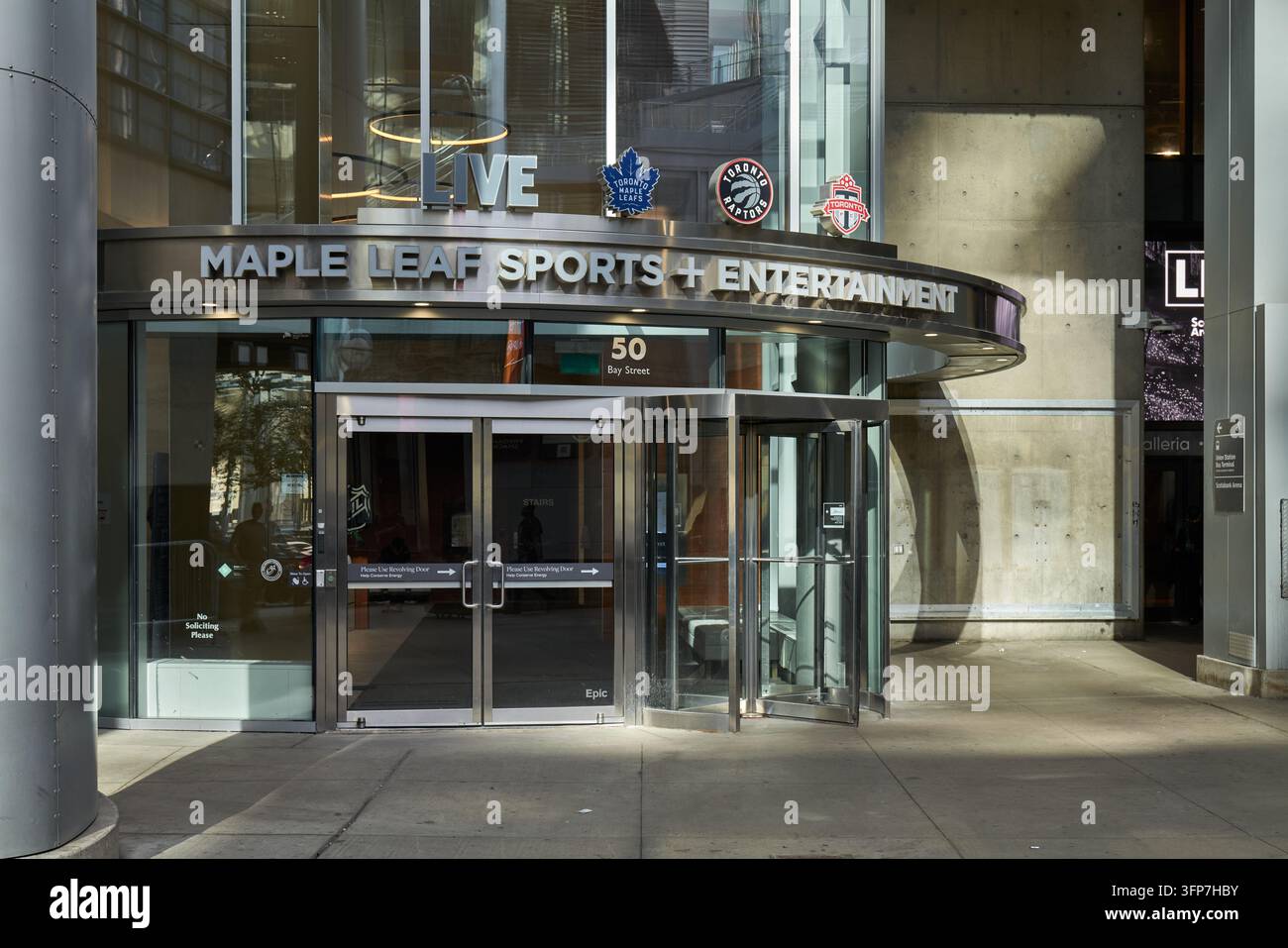 Ingresso di Maple Leaf Sports & Entertainment (MLSE) Foto Stock