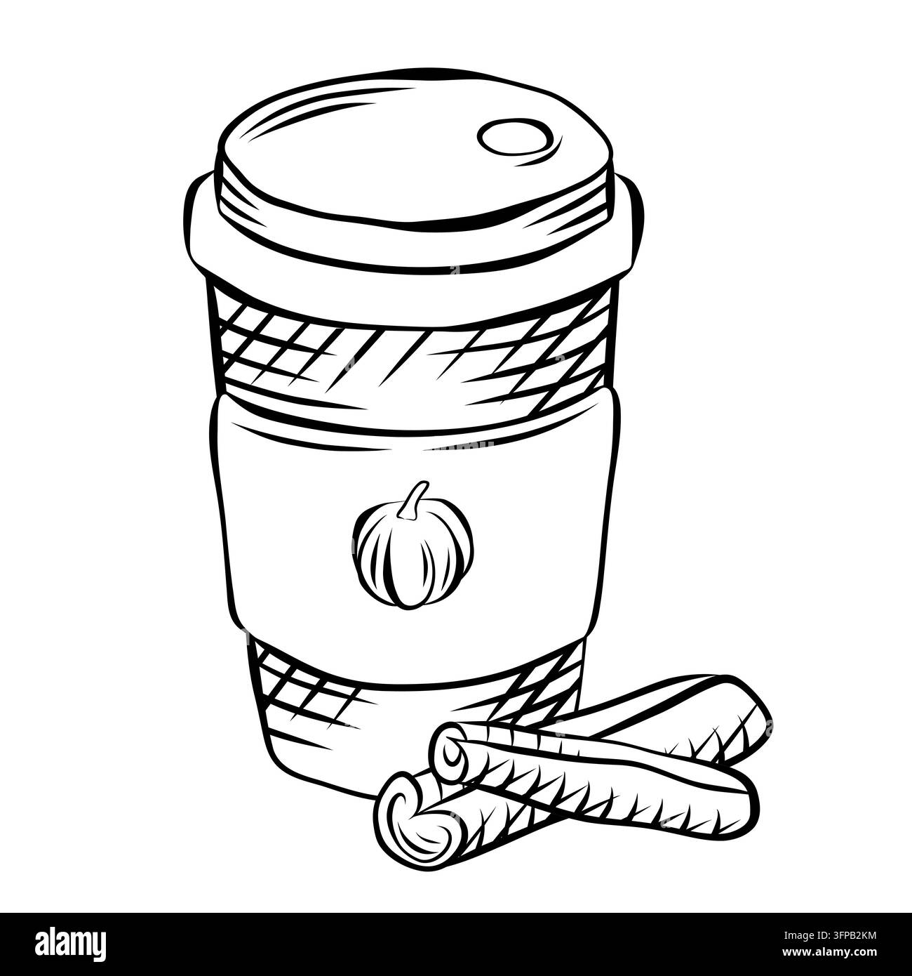 Affascinanti illustrazioni vettoriali autunnali per i menu stagionali di caffè e ristoranti Illustrazione Vettoriale