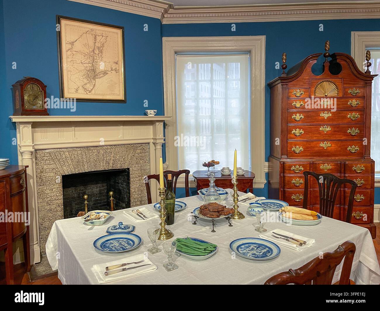Museo Fraunces Tavern, 54 Pearl Street, NYC, 2026 - Immagine stock catturata con smartphone