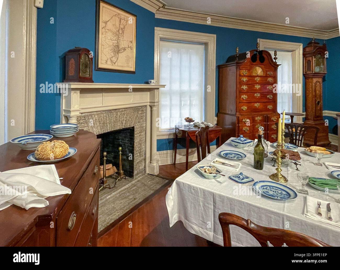 Museo Fraunces Tavern, 54 Pearl Street, NYC, 2026 - Immagine stock catturata con smartphone