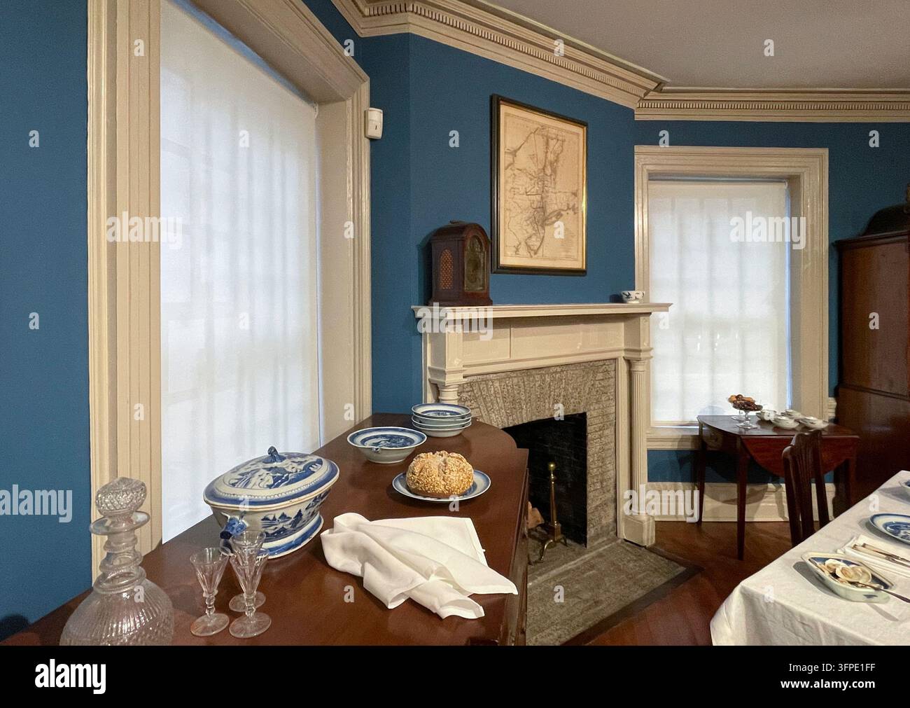 Museo Fraunces Tavern, 54 Pearl Street, NYC, 2026 - Immagine stock catturata con smartphone