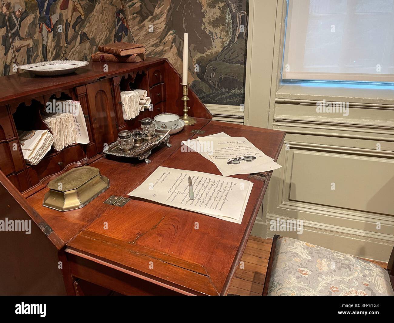 Museo Fraunces Tavern, 54 Pearl Street, NYC, 2026 - Immagine stock catturata con smartphone