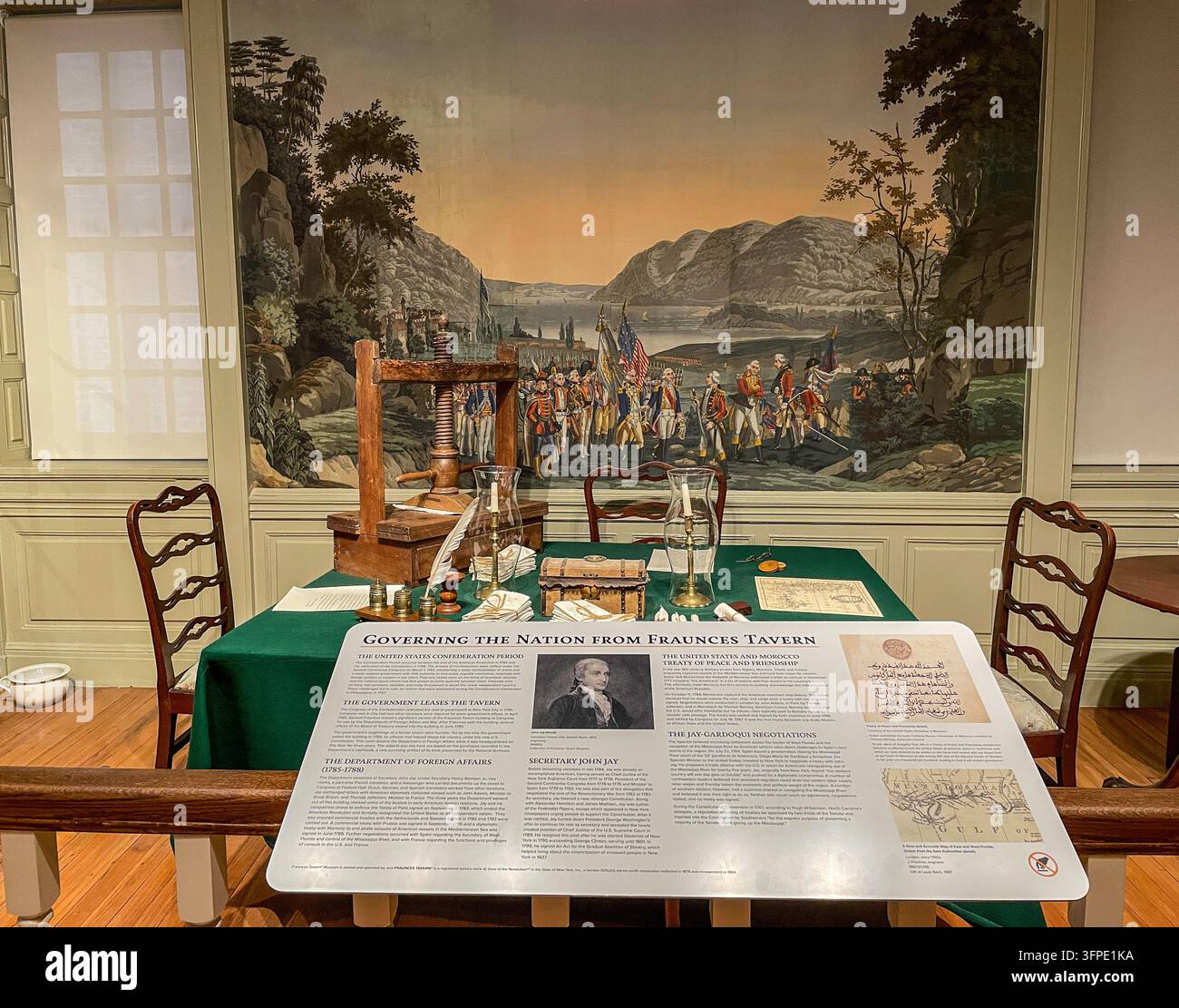 Museo Fraunces Tavern, 54 Pearl Street, NYC, 2026 - Immagine stock catturata con smartphone