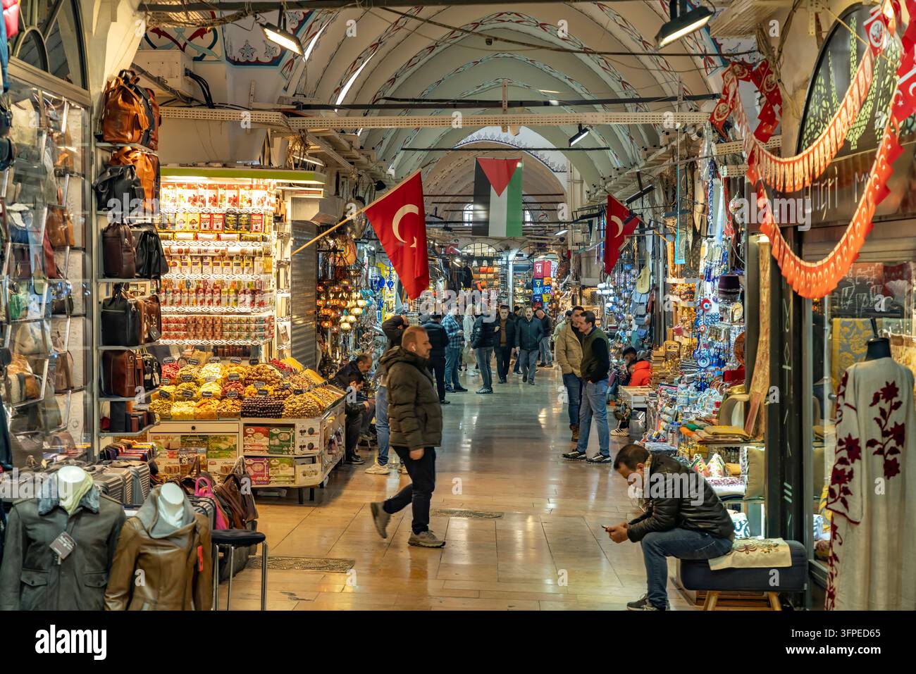 Al Grande Bazar (Kapali Carsi) di Istanbul, Turchia Foto Stock