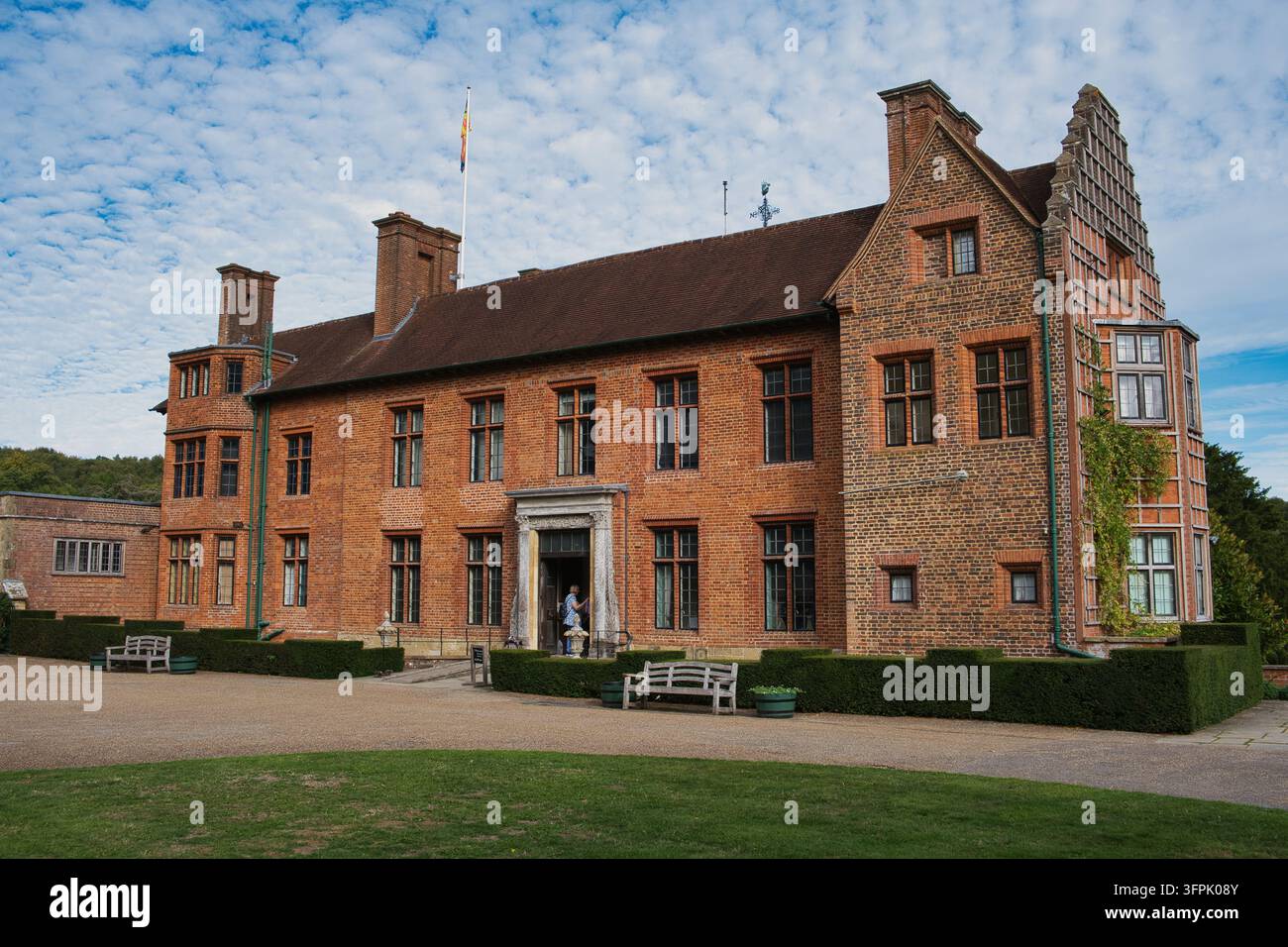 Ingresso della casa di Sir Winston Churchill a Chartwell all'inizio di ottobre Foto Stock