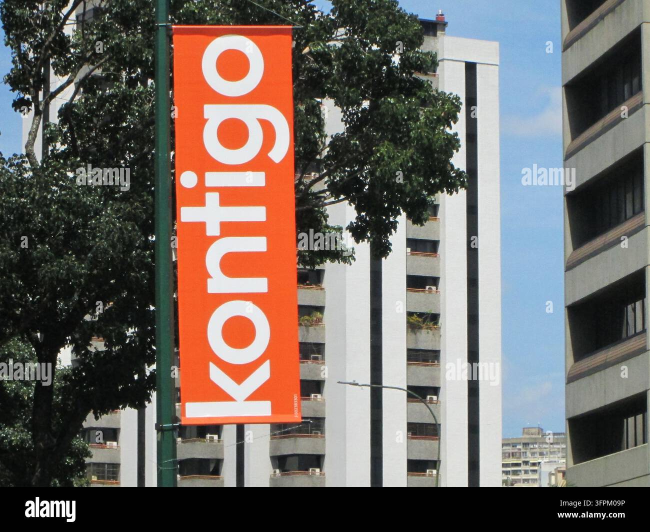 Kontigo è un'applicazione finanziaria e un portafoglio decentralizzato. ILLUSTRATIVO EDITORIALE, EDITORIALE, CARACAS, VENEZUELA. 06 SETTEMBRE 2026. Foto Stock