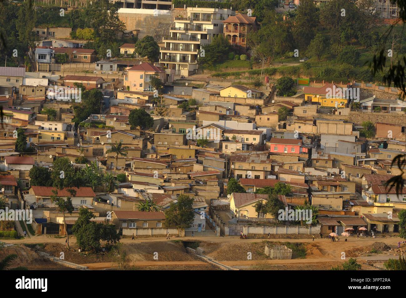 Case ed edifici a Kigali, Ruanda Foto Stock