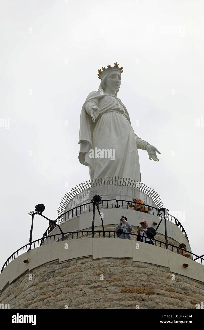 Santuario di Nostra Signora del Libano ad Harissa Foto Stock