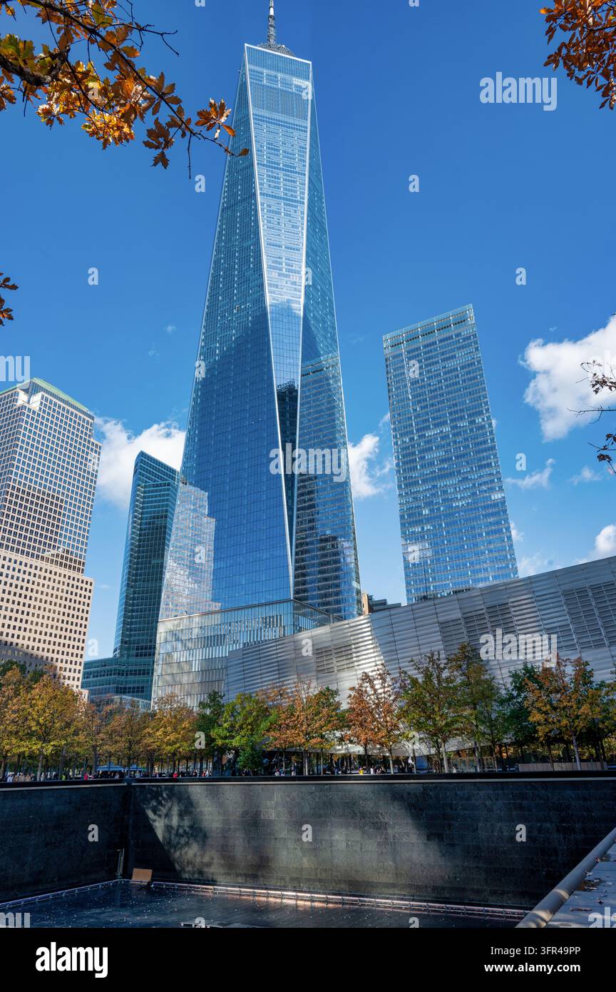 New York, USA - 21 ott. 2025: One World Trade Center a New York City. Foto Stock