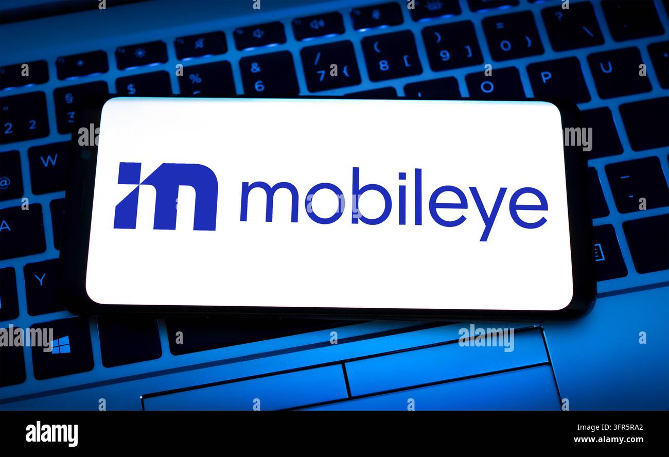 Mobileye – azienda di guida autonoma Foto Stock
