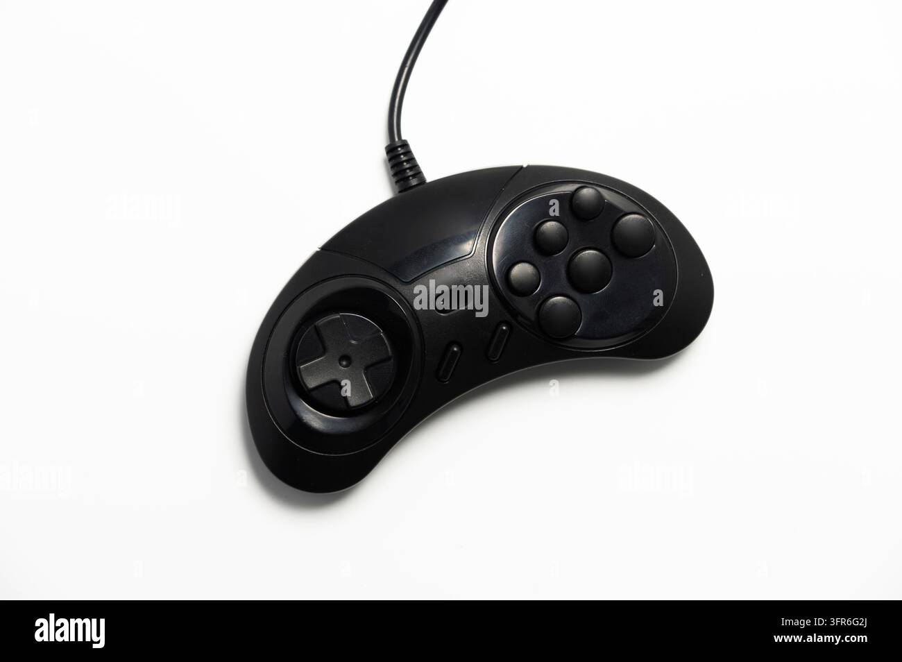 Vecchio gamepad classico di console da arcade degli anni ottanta Foto Stock