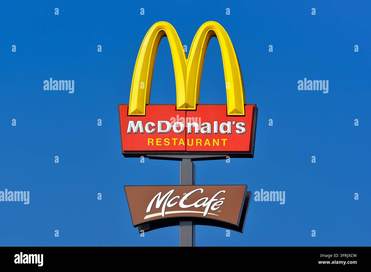 Insegna McDonalds, Belgrado, Serbia Foto Stock