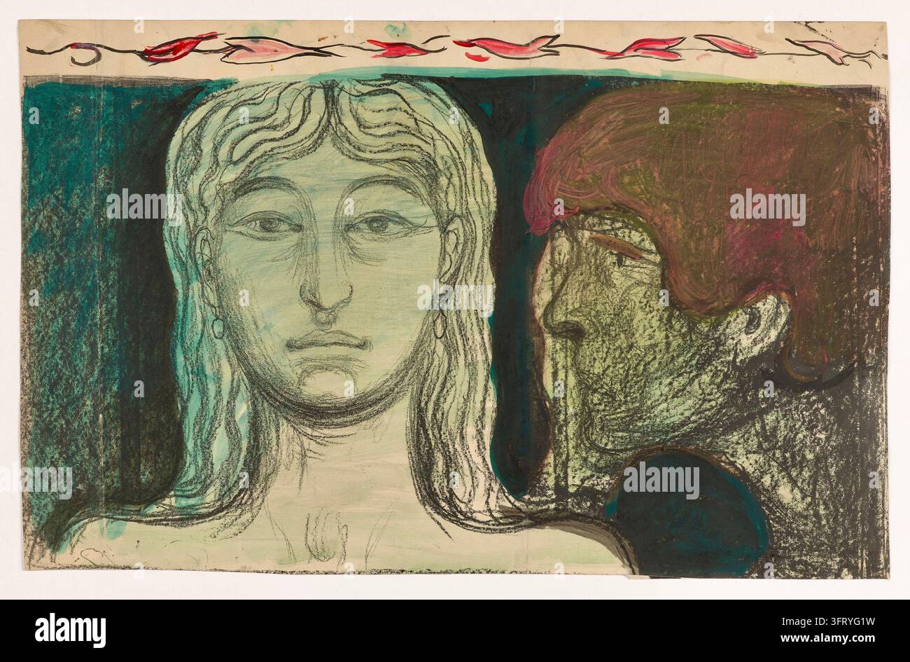 Edvard Munch (norvegese: 1863-1944) - Sfinge - 1896 Foto Stock