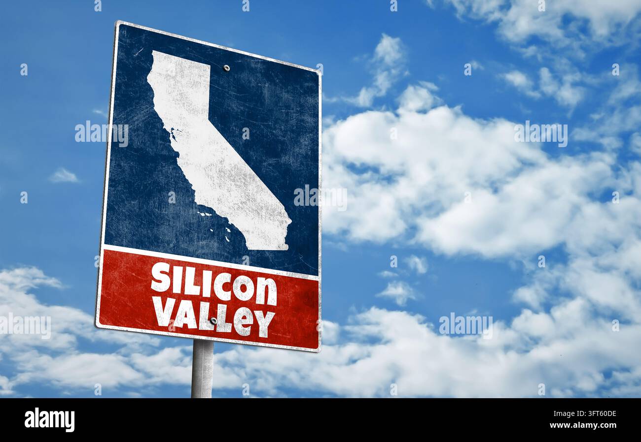 Hub globale di tecnologia e innovazione in California e Silicon Valley Foto Stock