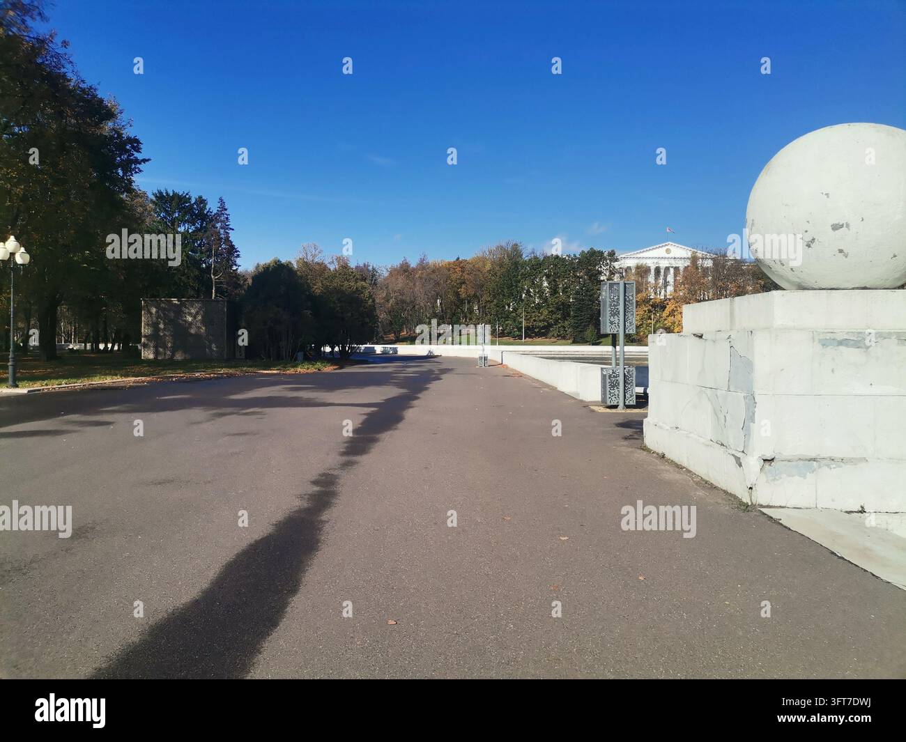 La foto è stata scattata nel parco cittadino ad ottobre - Immagine stock catturata con smartphone