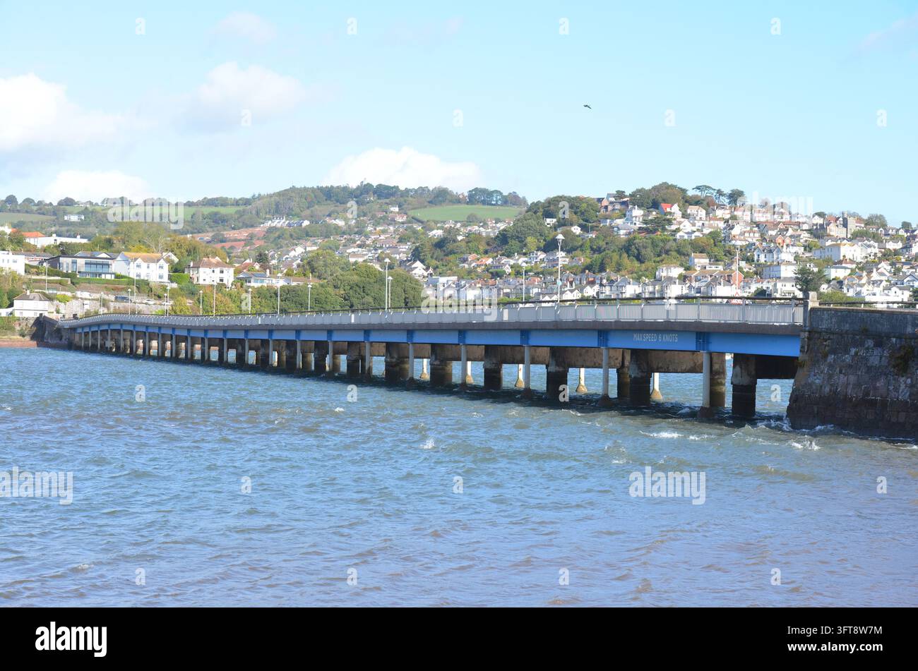 Ponte storica tra Teignmouth & Shaldon Devon 1827 Foto Stock