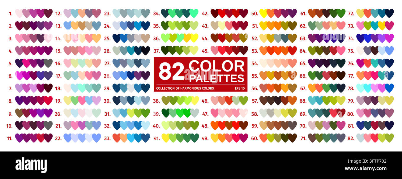 Campioni di tavolozza di colori RGB vivaci e neutri Illustrazione Vettoriale