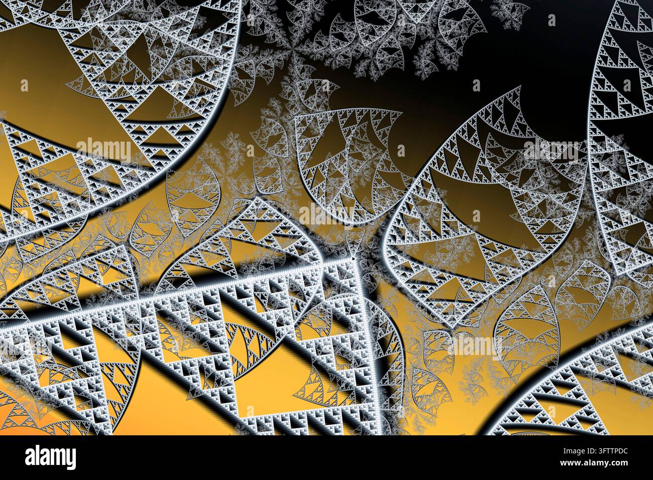 Bella zoom nell'infinito matematico mandelbrot set frattale Foto Stock