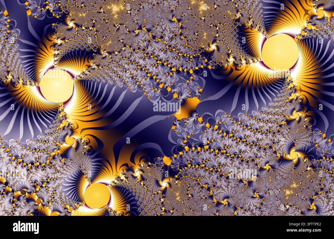 Bella zoom nell'infinito matematico mandelbrot set frattale Foto Stock