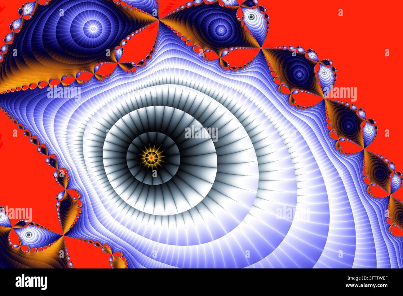 Bella zoom nell'infinito matematico mandelbrot set frattale Foto Stock