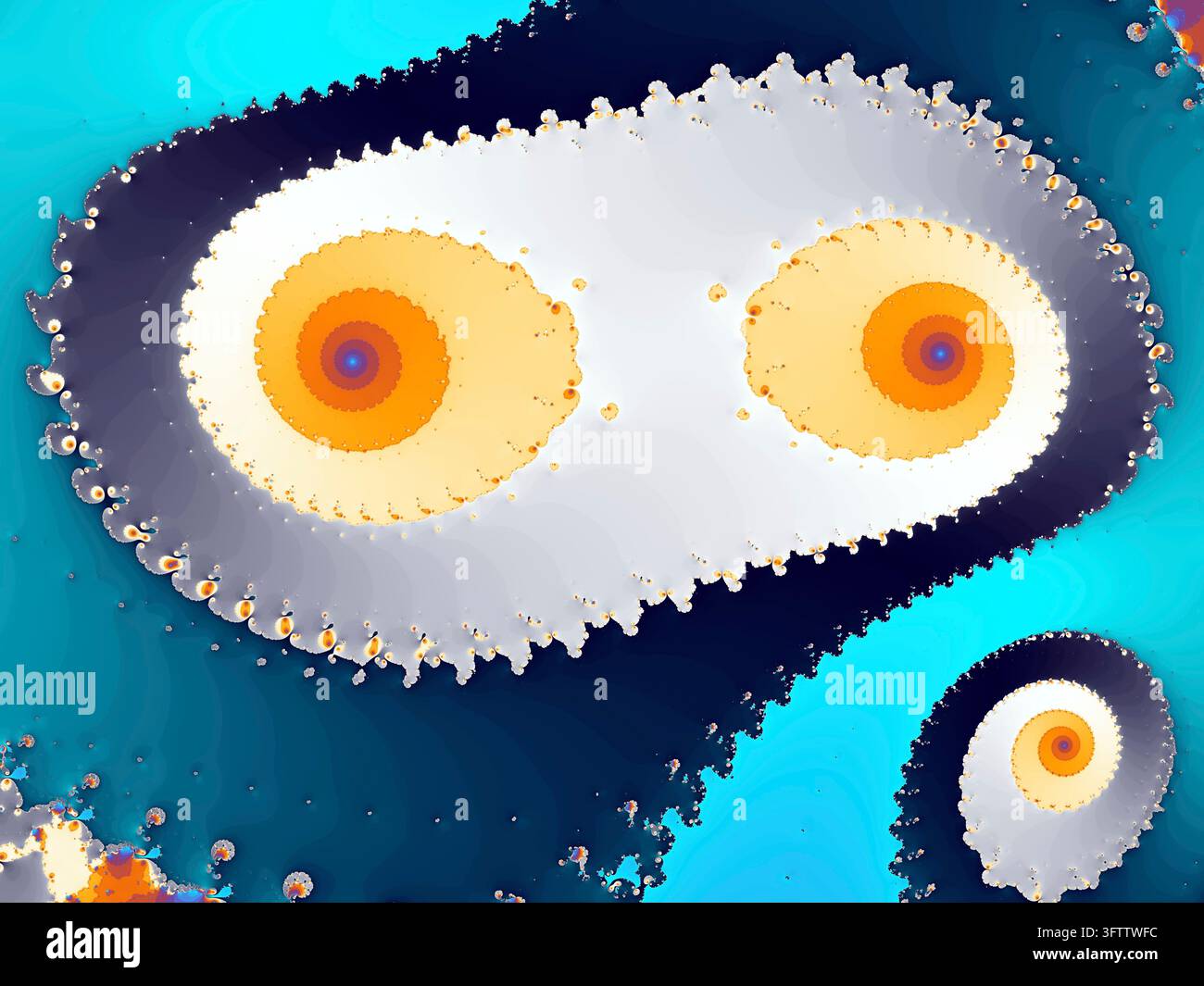 Bella zoom nell'infinito matematico mandelbrot set frattale Foto Stock
