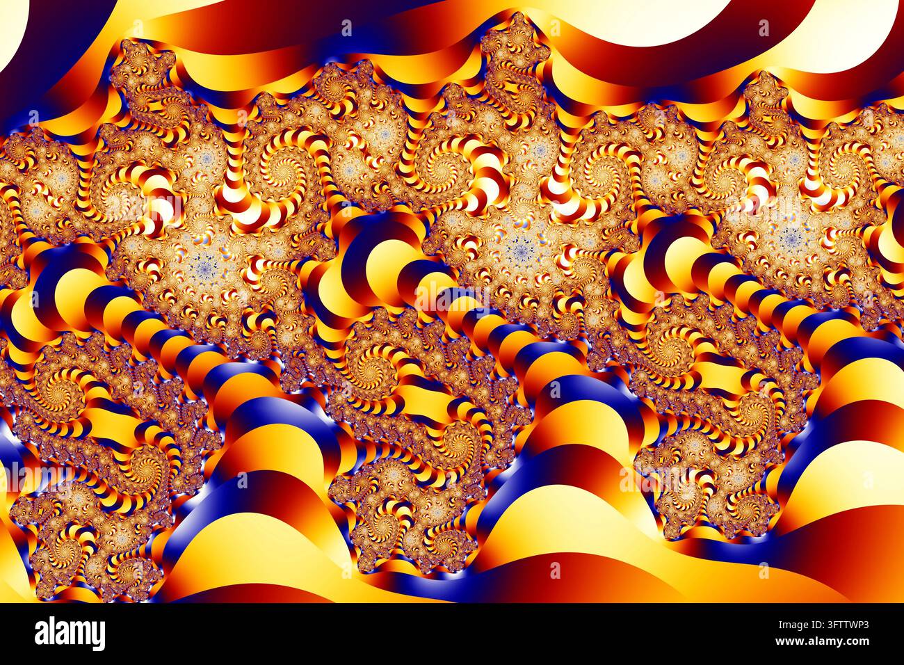 Bella zoom nell'infinito matematico mandelbrot set frattale Foto Stock
