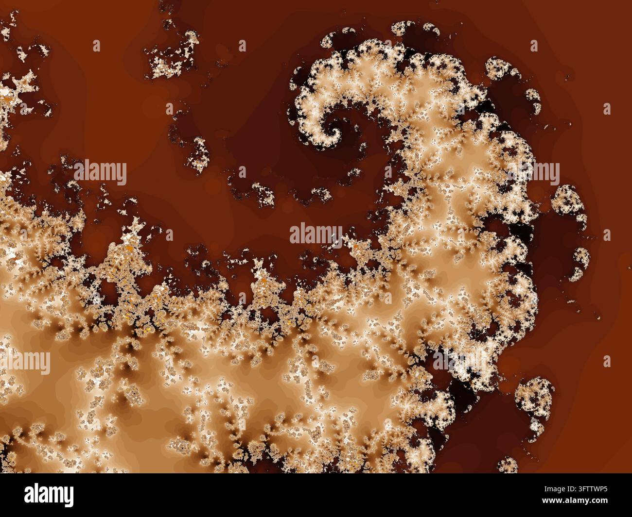 Bella zoom nell'infinito matematico mandelbrot set frattale Foto Stock