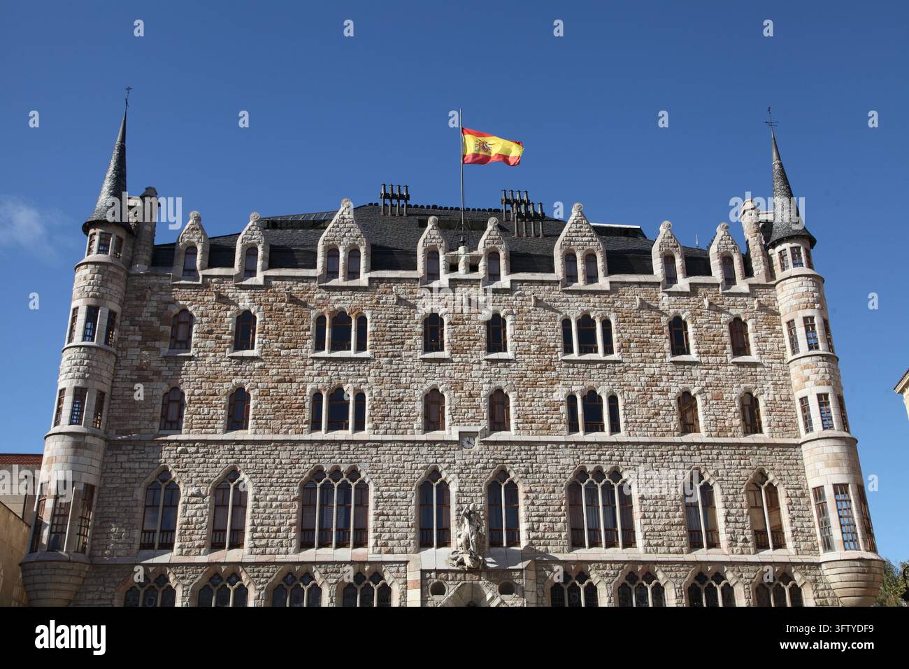 Casa Botines, Leon, Castilla y Leon, Spagna Foto Stock